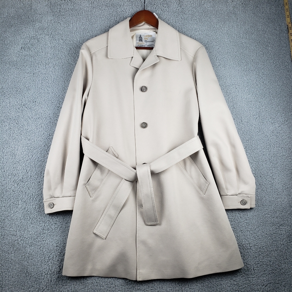 Vintage London Fog Size 14 Reg Women's Coat Maincoats Trenchcoat Jacket